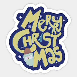 merry christmas - merry xmas Sticker